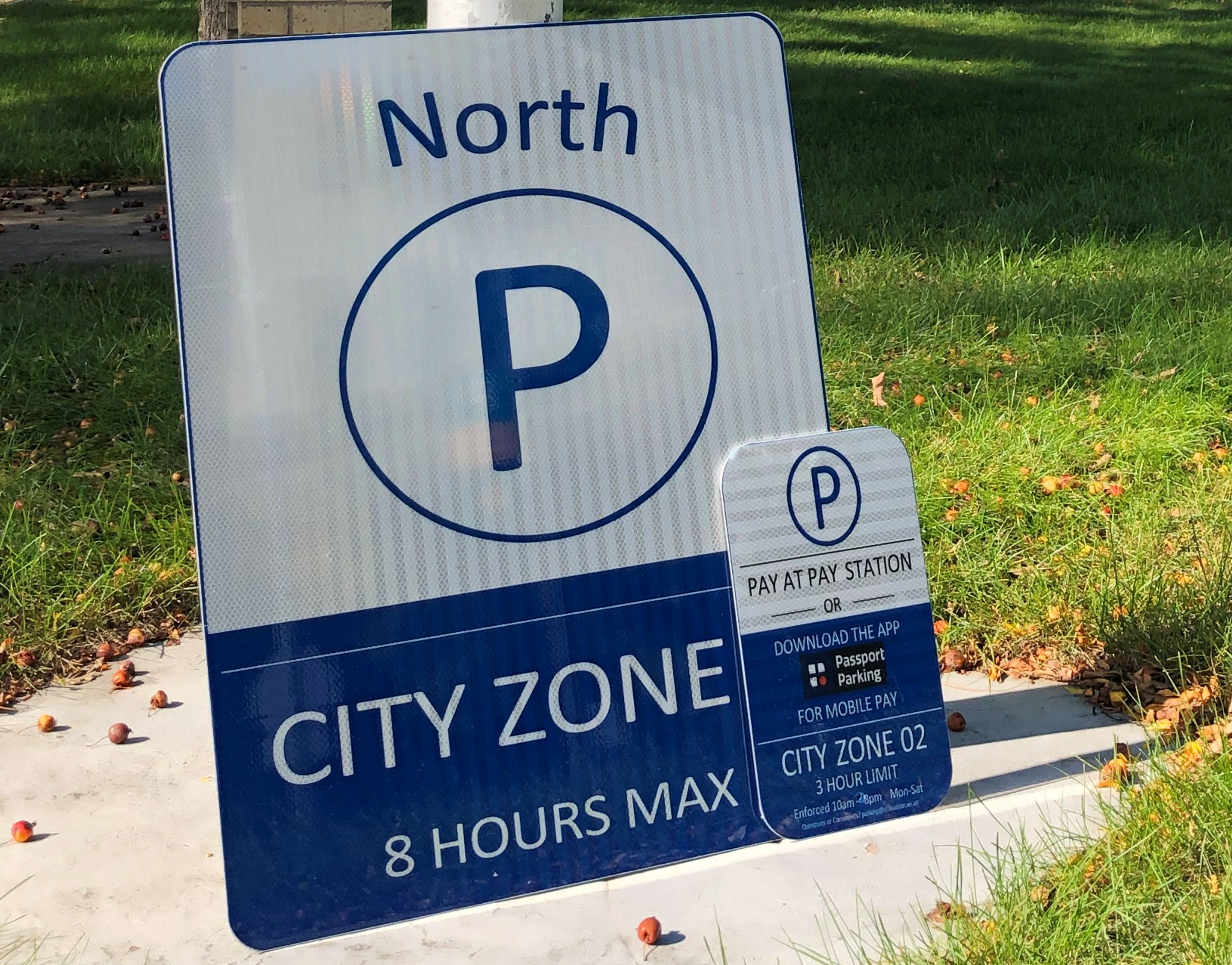 New Parking Signs for Downtown