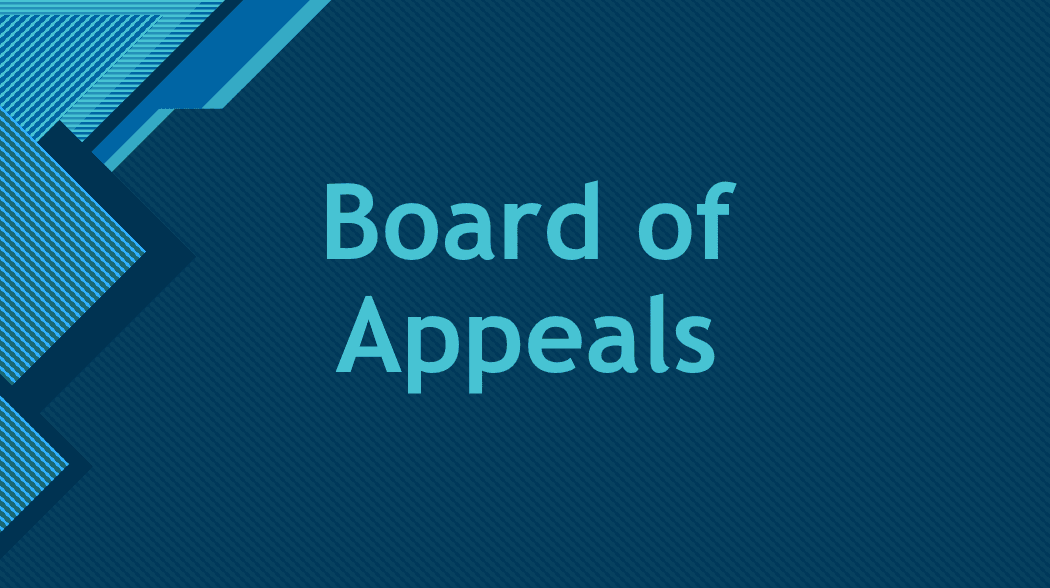 Board of Appeals Title 2