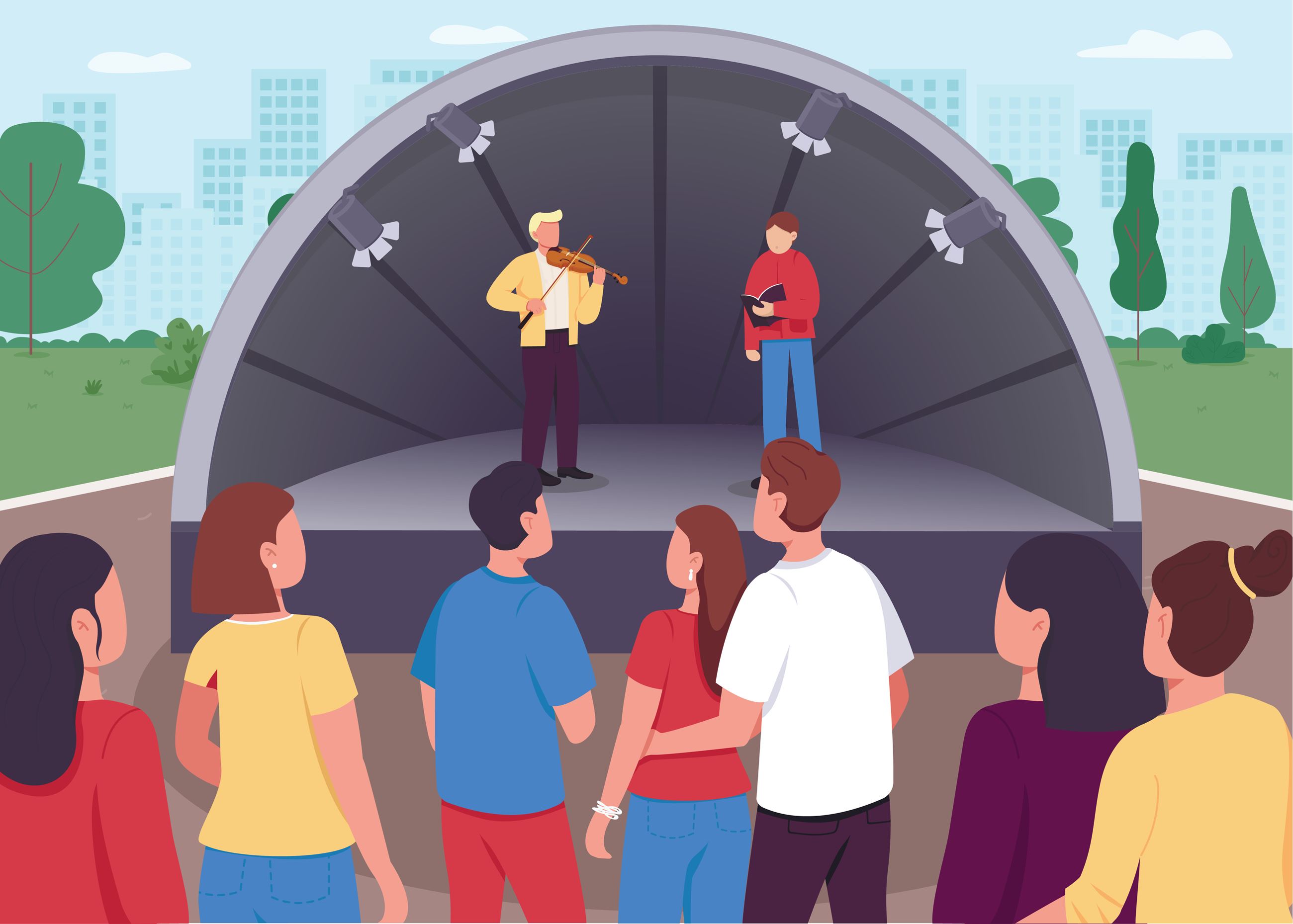 Stock Image_Bandshell Clipart