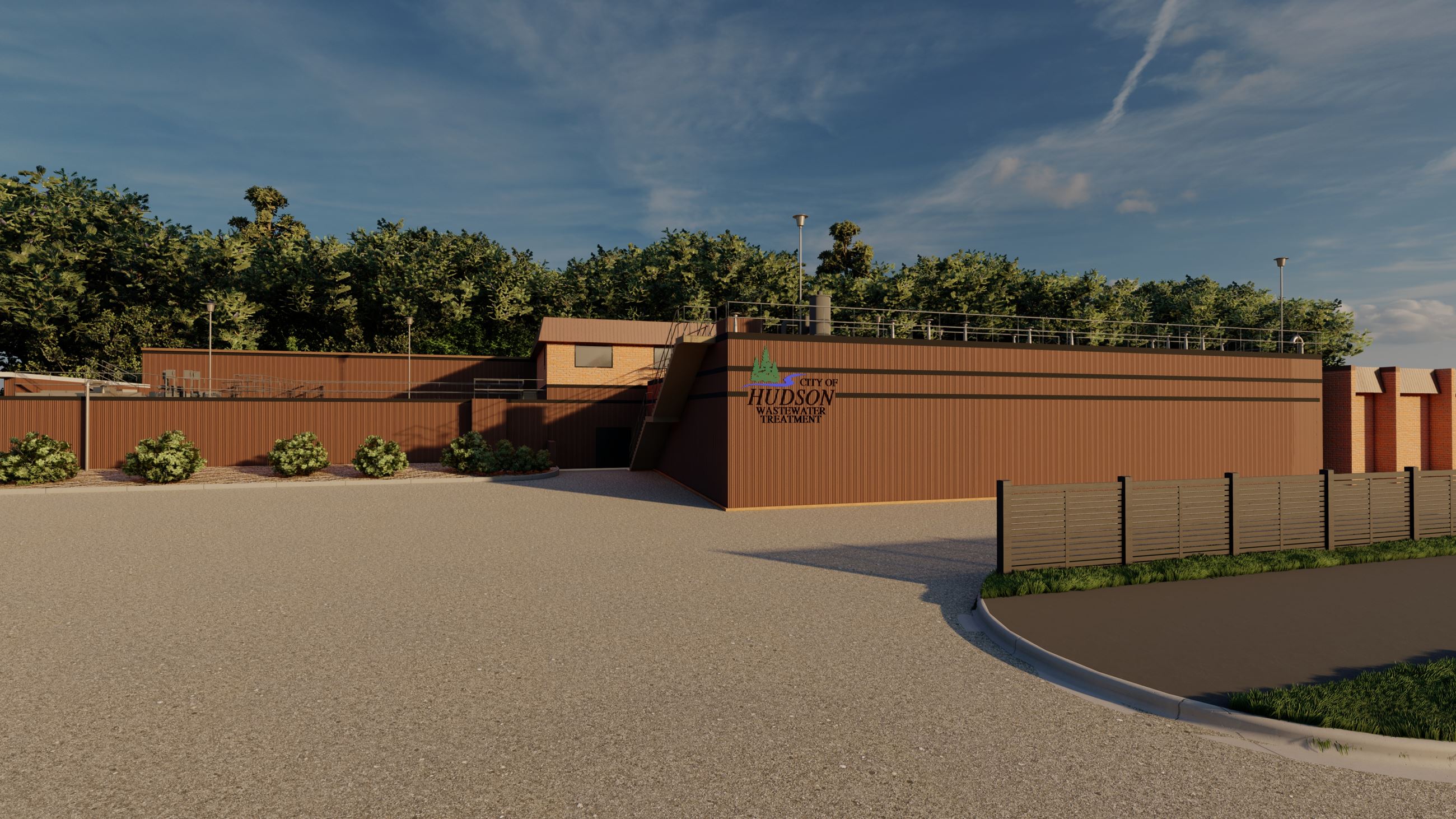 Water Treatment Plant Fence and Signage